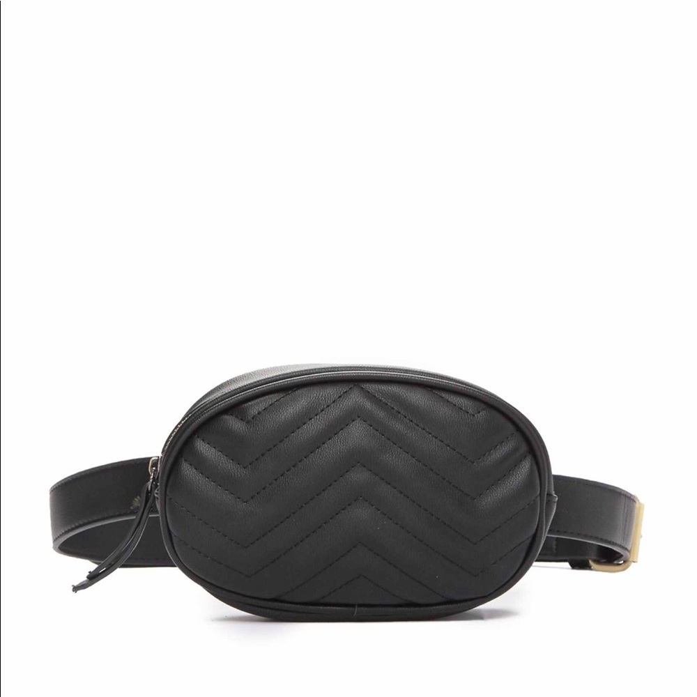 NWT Pink Haley black belt bag in faux leather